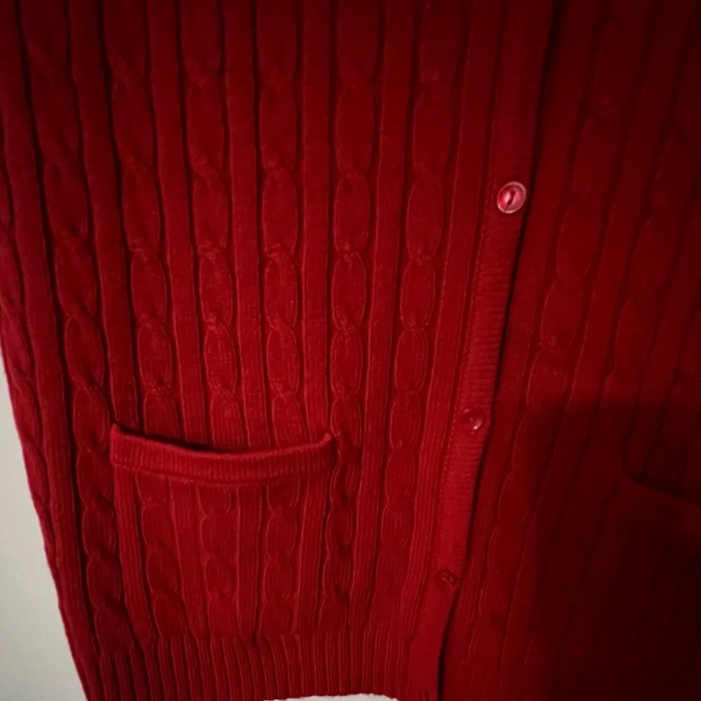 🌼 Vintage Burgundy Red Knit Vest Top - Picture 3 of 5